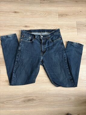 Levi's Blue Denim Jeans with Leather Patch